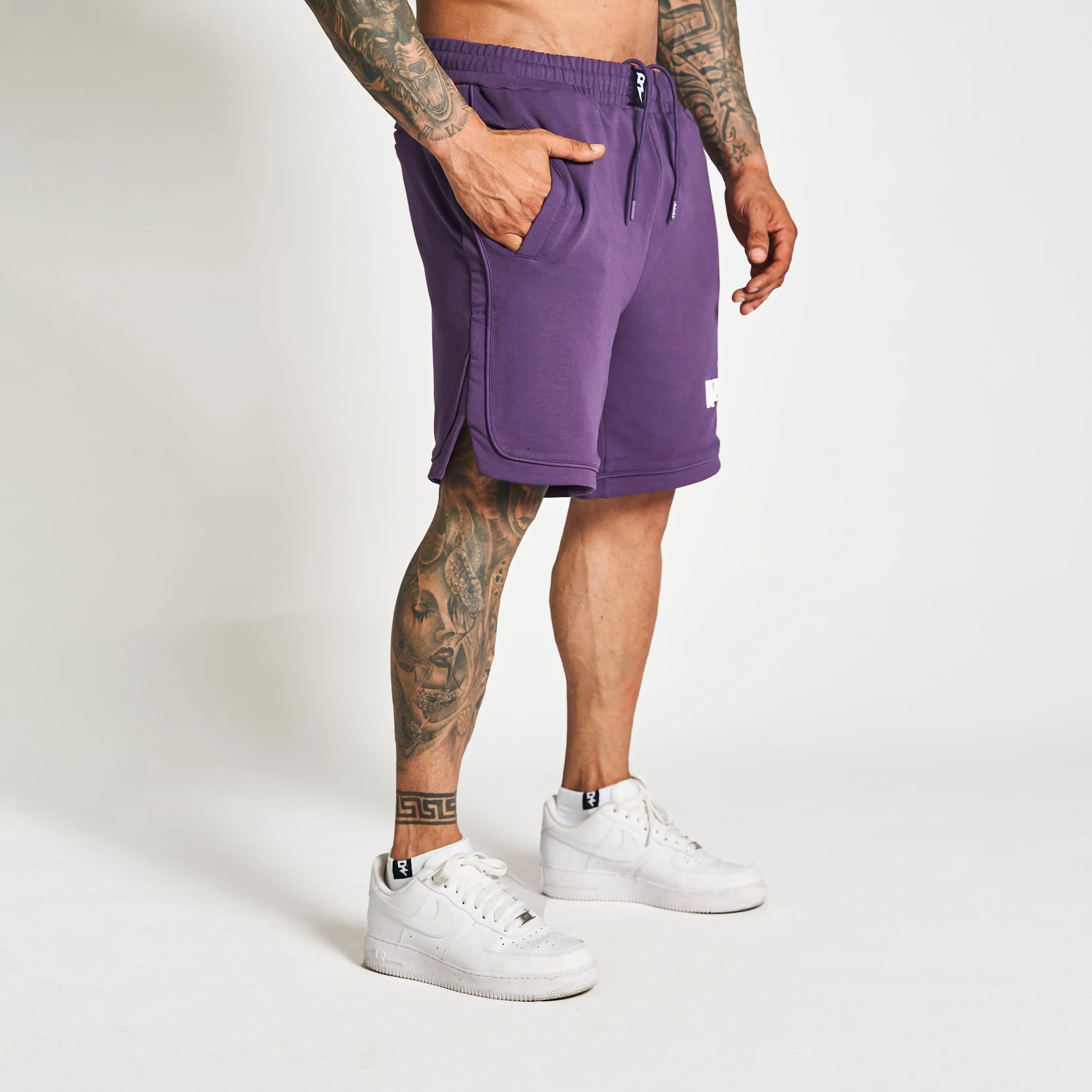CASUAL SHORTS - PURPLE Eco Friendly Material