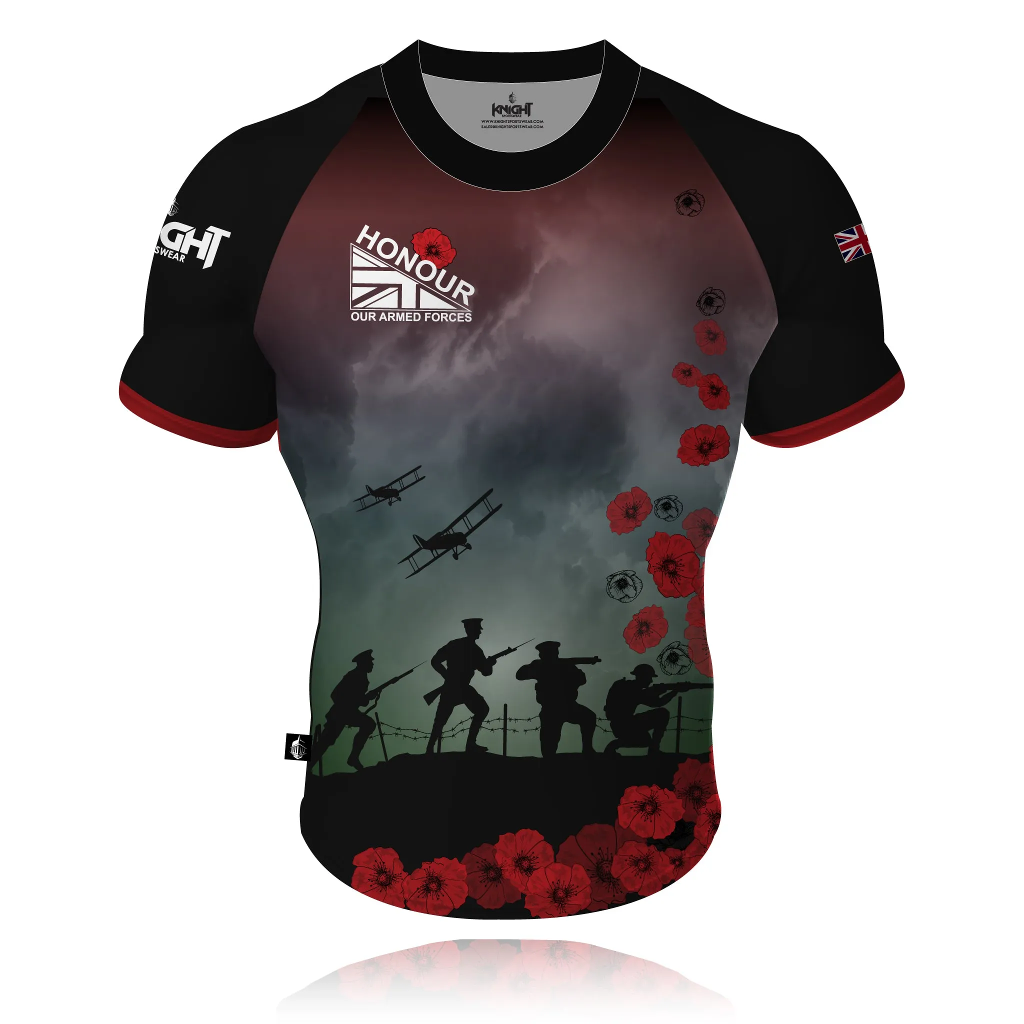 ReinforcedHems Honour Our Armed Forces 'All gave some, Some gave all' -  Rugby/Training Shirt