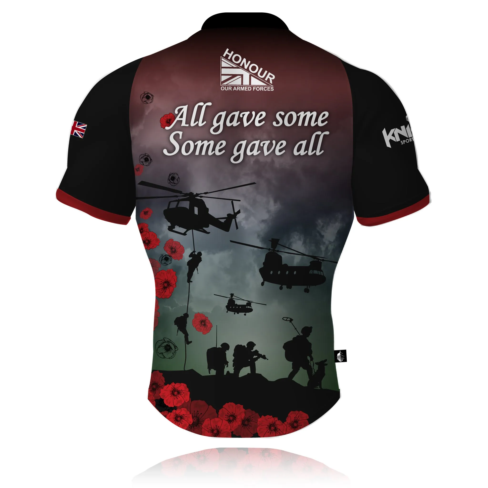 Comfy Apparel Honour Our Armed Forces 'All gave some, Some gave all' -  Rugby/Training Shirt