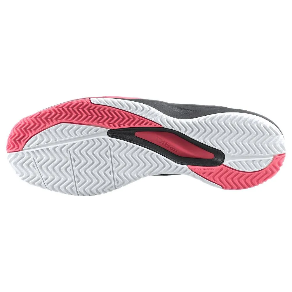 Ventilated Heel Lining Stability Control Feature Wilson Men's Rush Pro Ace - White/Poppy Red