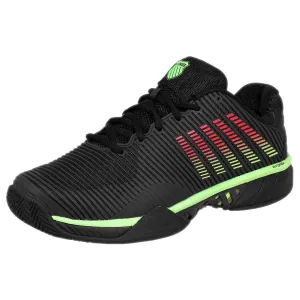 K-Swiss Men's Hypercourt Express 2 - 2E Width - Black/Soft Neon Green Daily Motion Firm Sole
