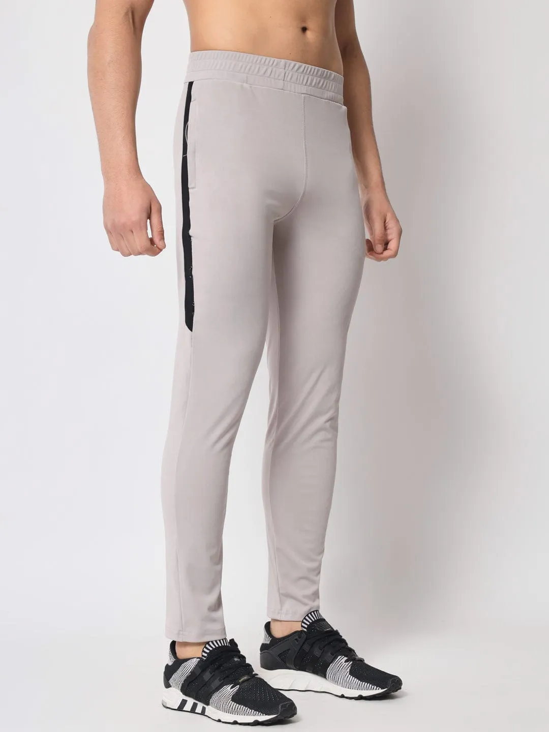 Detachable belt TailoredSilhouette Max Stretch Slim Fit Track Pant - Light Grey