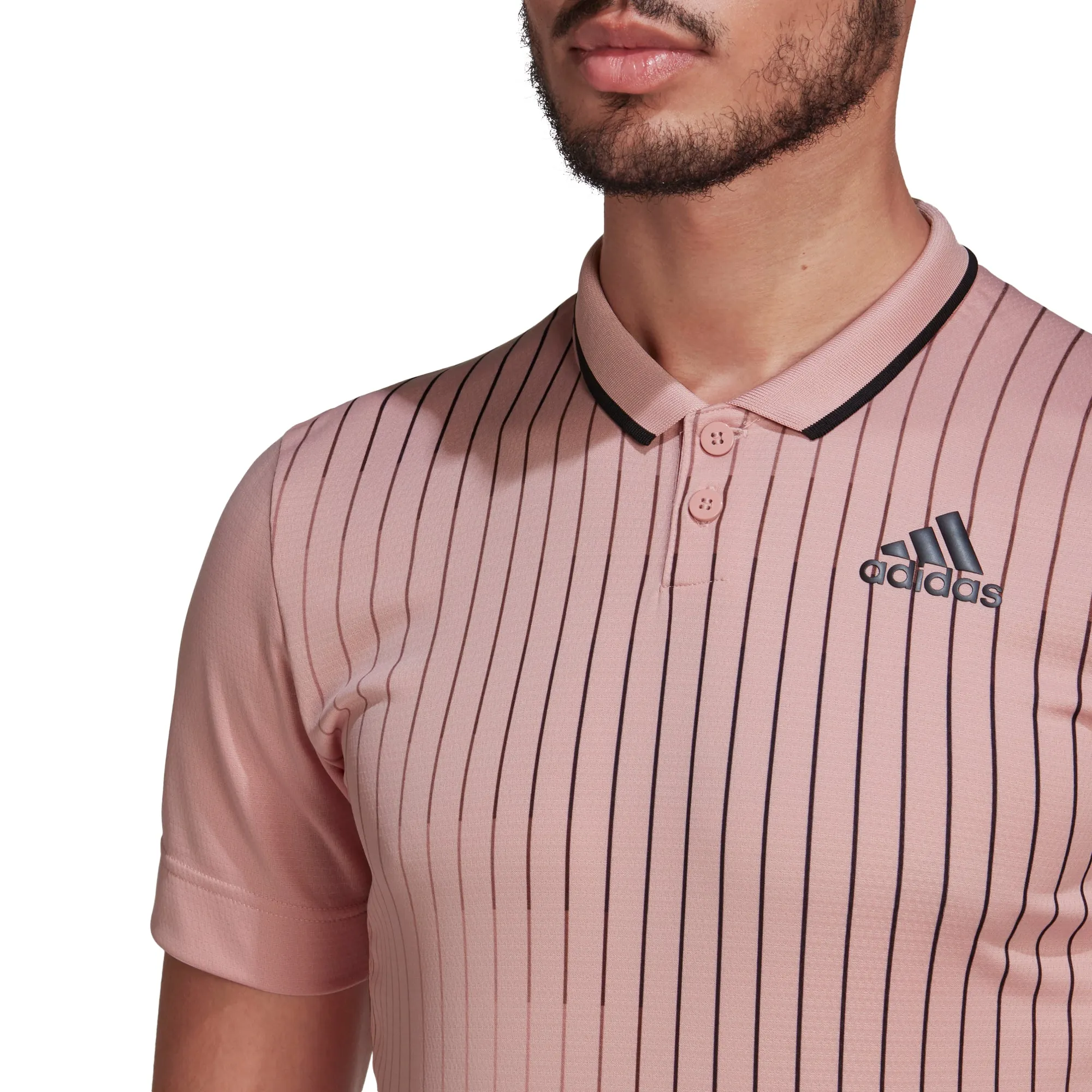 Preppy Style Adidas Melbourne Free Lift Polo - Wonder Muave/Black/Grey Two