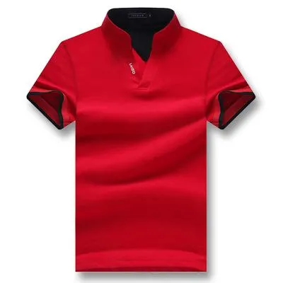 Minimalistic Design West Louis? Summer Short Sleeved Turn Down Collar Polo Shirt