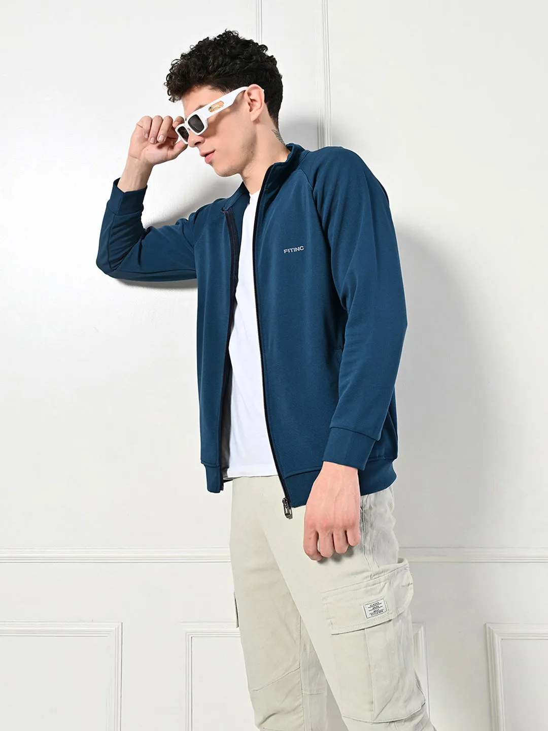 Athletic Stretch Jacket - Airforce StaticFree Lining