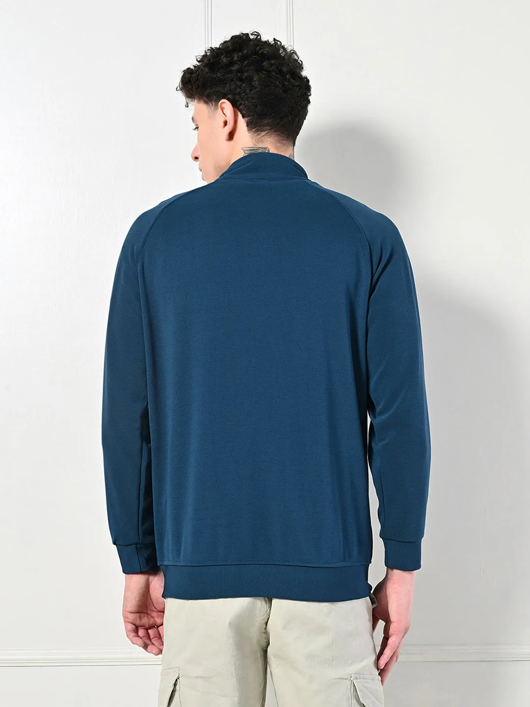 Run Glow Athletic Stretch Jacket - Airforce