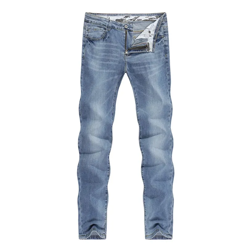 Sustainable Manufacturing Base Style West Louis? Men Business Casual Straight Denim Jeans