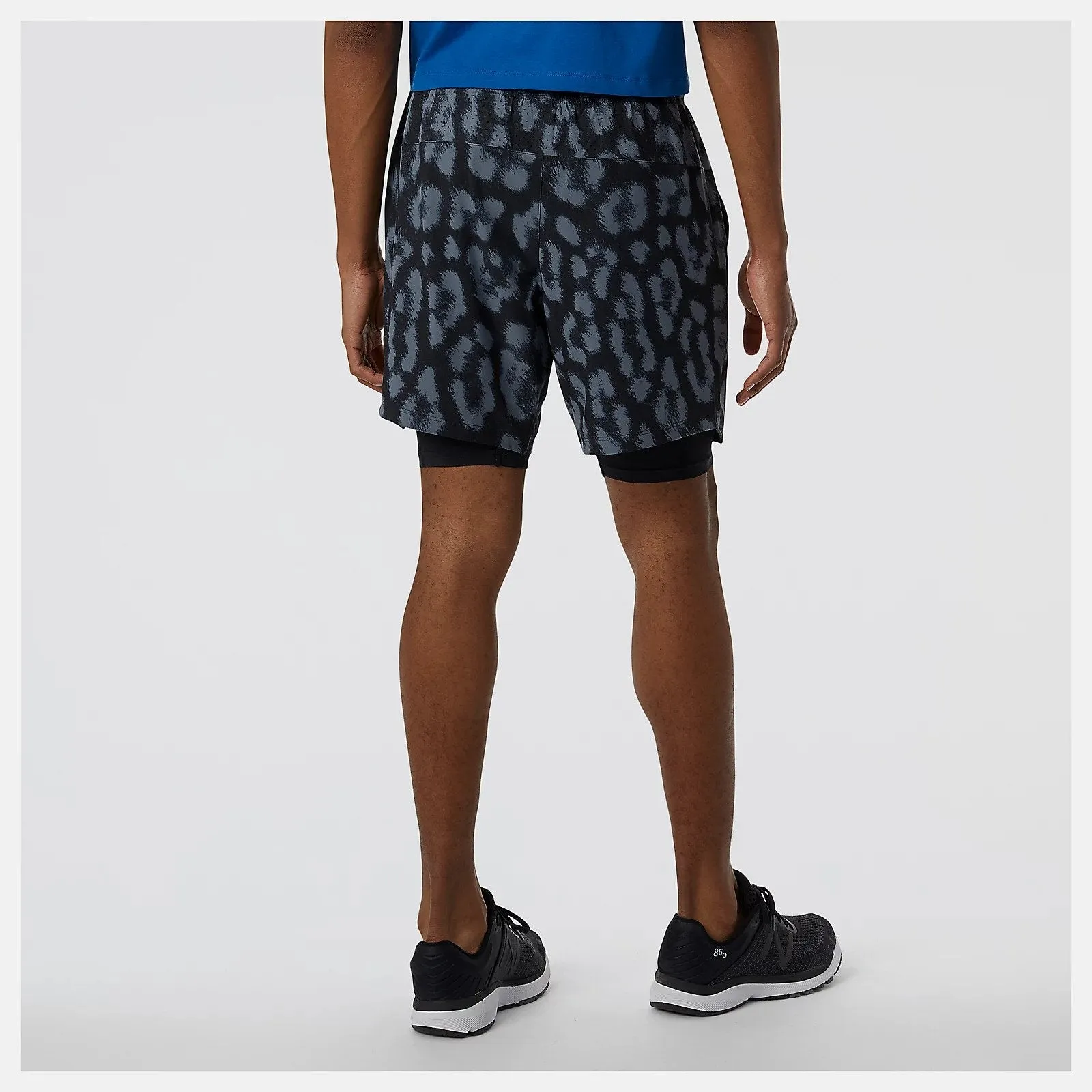 Men's R.W.Tech Printed 2-in-1 Short Striped Design