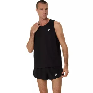 ASICS Mens Silver Running Singlet Chill Style Heather Jersey Material