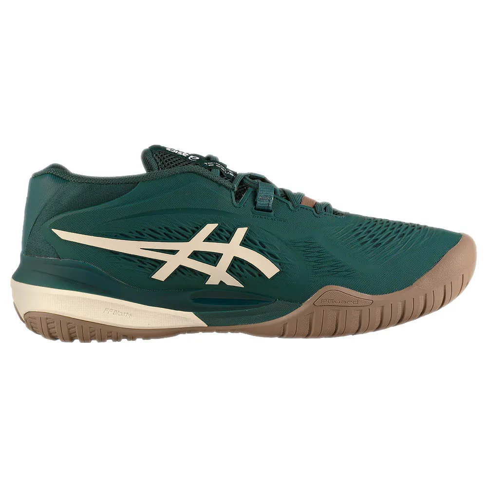 Impact Absorb Lightweight Design Asics Men's Gel-Resolution X - Saxon Green/Birch