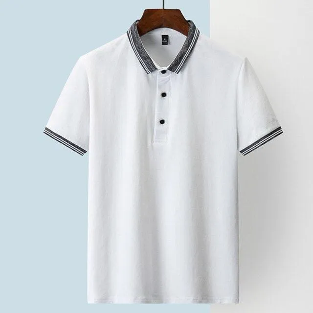West Louis? Polo Classic Mesh Collar Shirt Barrel Cuff Design Professional Layers