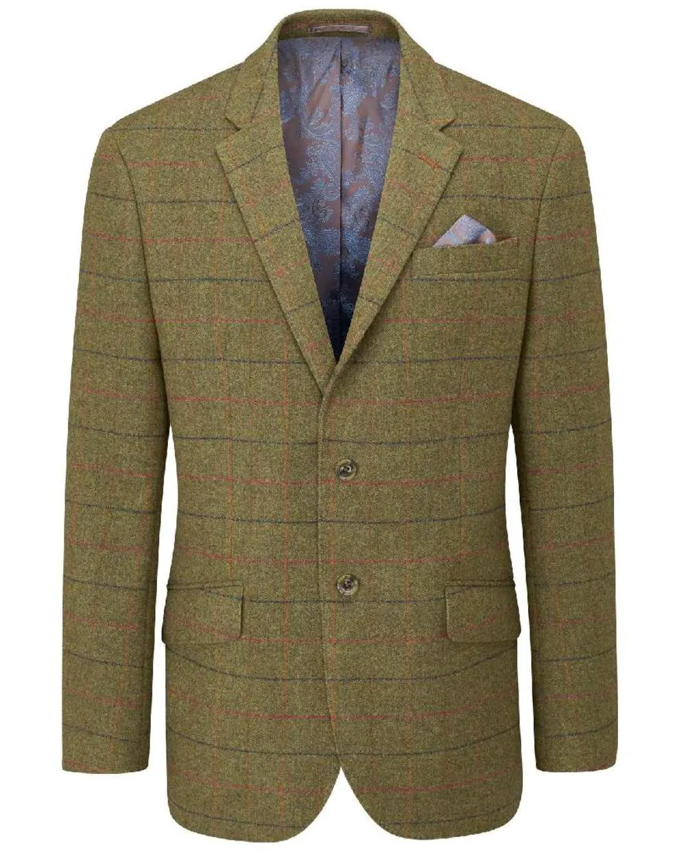 Alan Paine Surrey Mens Tweed Lined Blazer Epic Glow