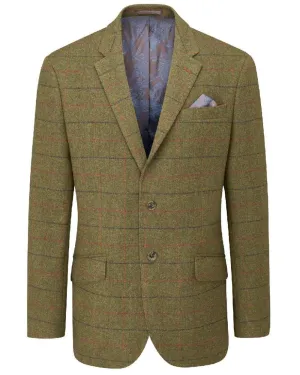Alan Paine Surrey Mens Tweed Lined Blazer Epic Glow