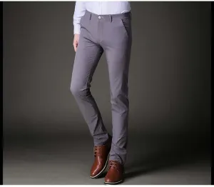 DoubleLayeredHem West Louis? Slim Fit Stretch Trousers