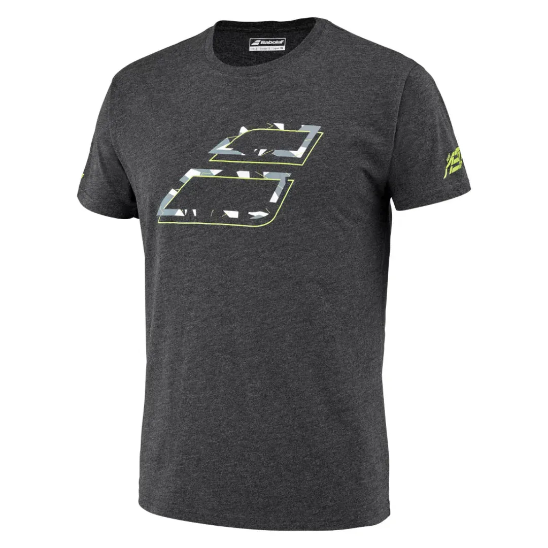 Babolat Aero Cotton Men Tee - Black Heather casual and comfortable