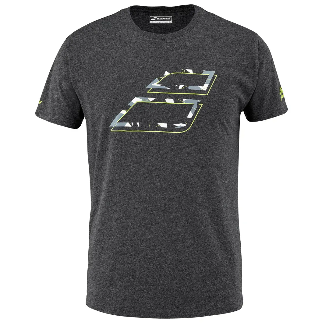 Babolat Aero Cotton Men Tee - Black Heather Fun and Comfortable