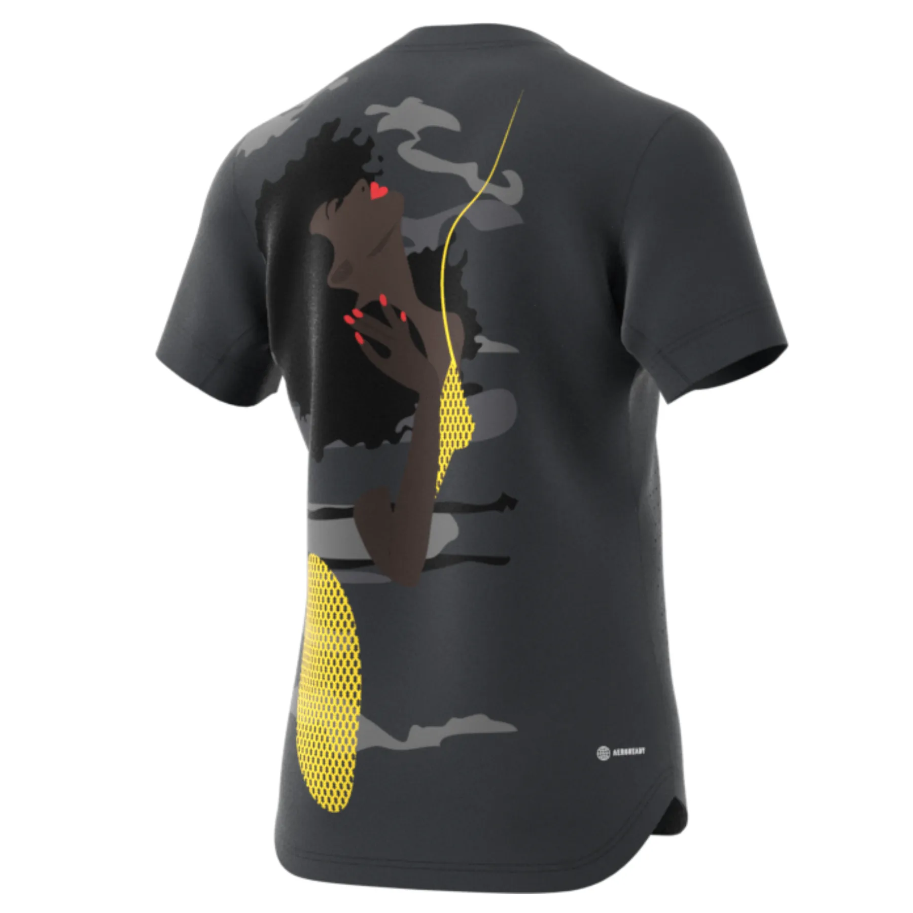 Roomy Design Adidas Performance Tennis New York Graphic T-Shirt - Carbon