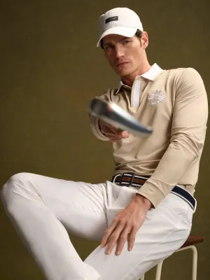 Sporty Style Lounge Wear Callaway Legacy Collection? Mens Block Mixed Media Golf Polo