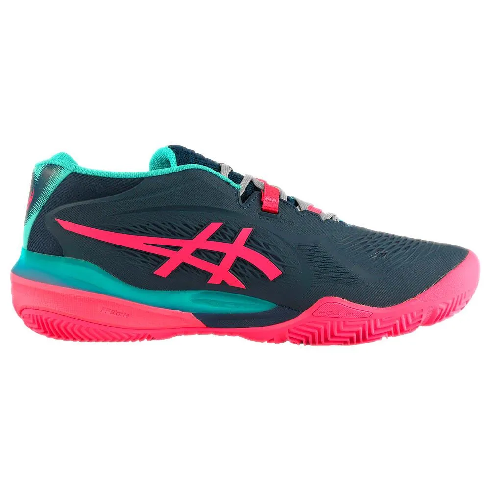 Cushioned Midsole Technology Asics Men's Gel-Resolution X - Padel - Mako Blue/Hot Pink