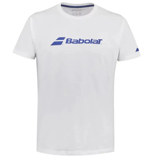 Soft and Flexible Fashionable Piece Babolat Exercise Men Tee 1000  - White/White