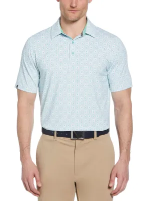 Mens Foulard Print Golf Polo Comfort First Weekend Vibes