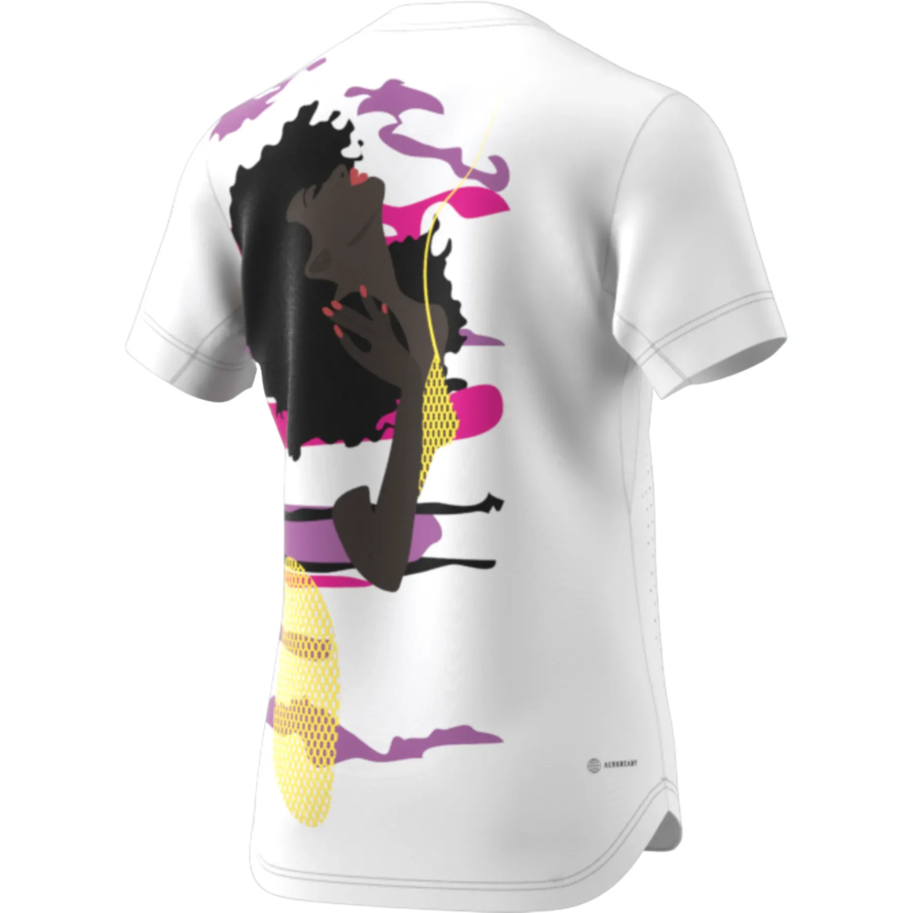 Adidas Tennis New York Graphic T-Shirt - White Vintage Wash