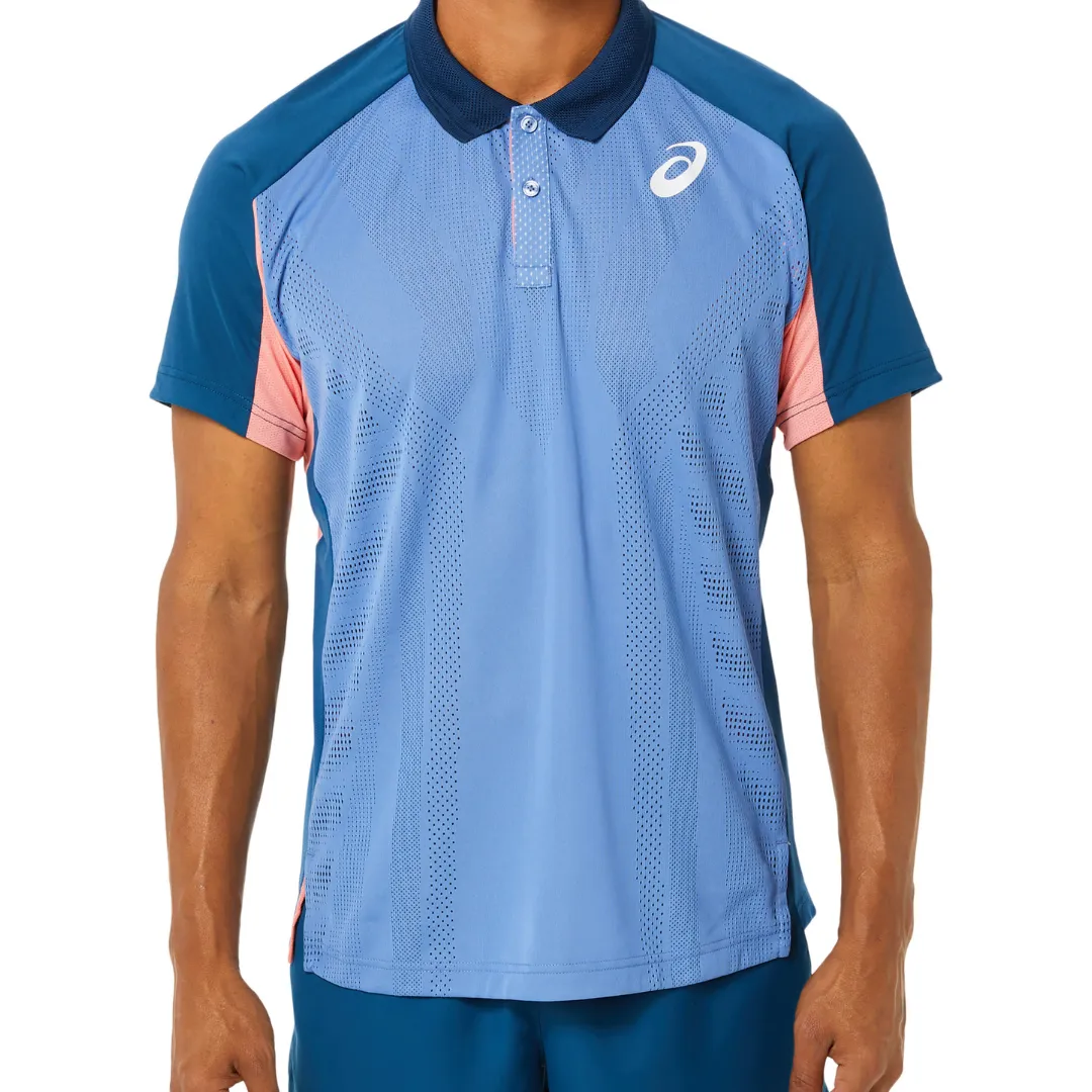 Layering Essential Asics Match Actibreeze Polo - Light Indigo
