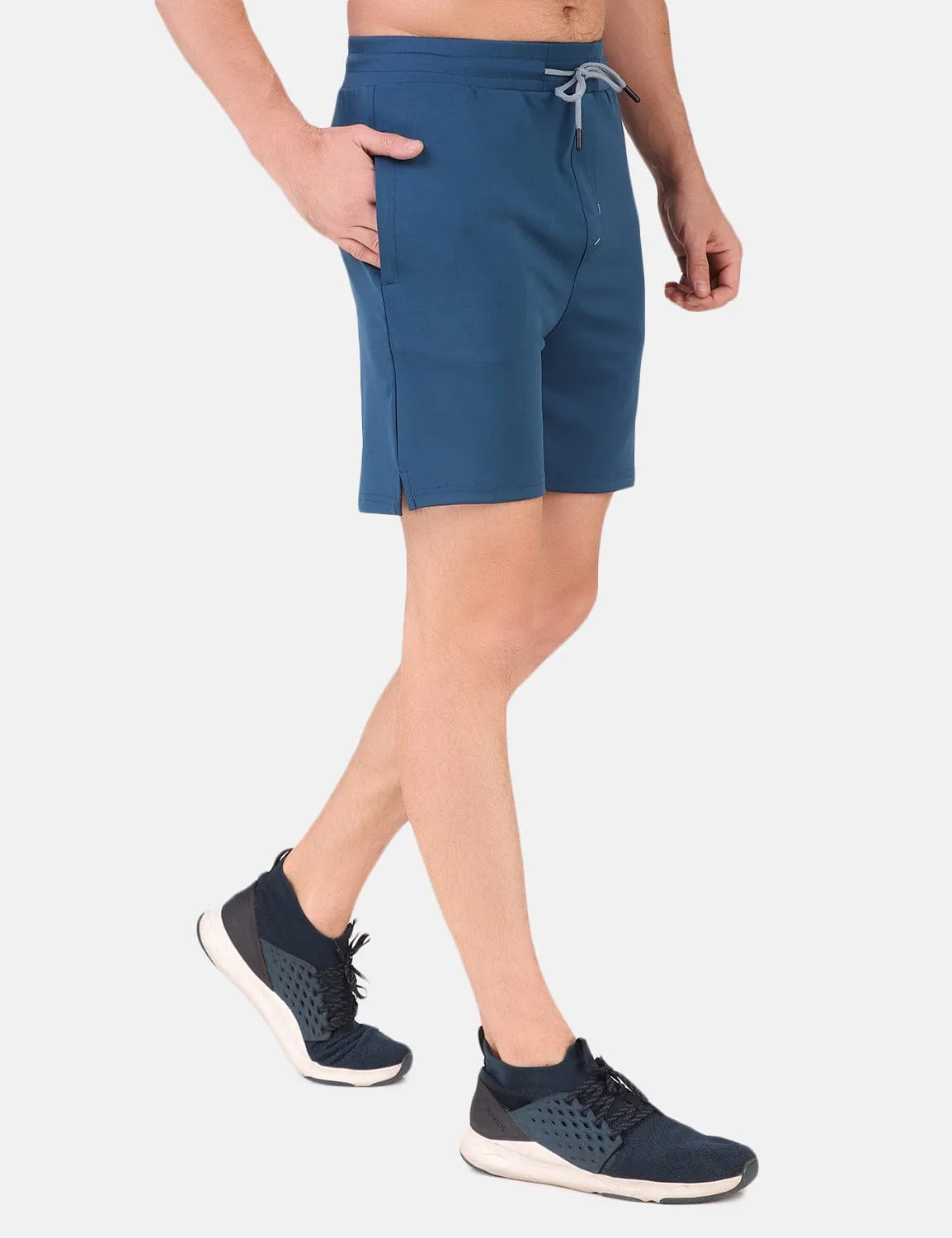 Performance Stretch Workout Shorts - Airforce Water Resistant