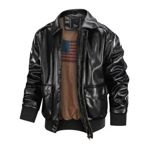 Street Sport HighElasticity West Louis? American Soft Air Force Pilot Leather Jacket
