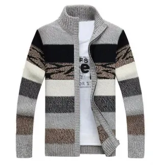 West Louis? Knitted Sweater Cardigan Light Fit LayeredNeckline