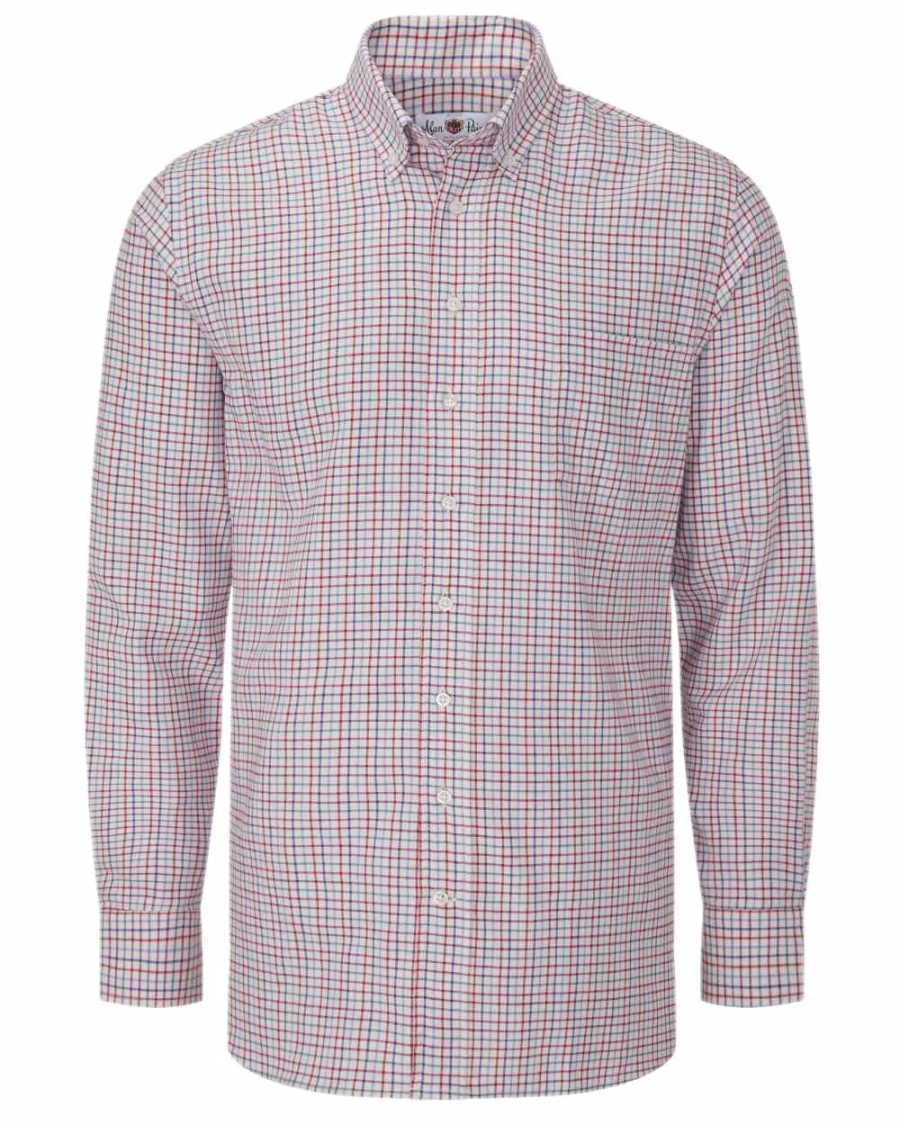Workwear Approved Bold Print Alan Paine Mens Mirfield Button Down Classic Fit Shirt