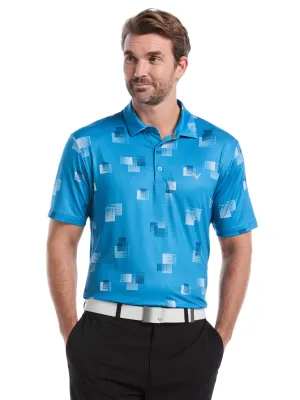 Effortless Comfort Mens 8 Essential Clubs Print Polo