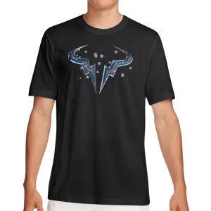 Recycled Polyester Breathable touch Nike Court Nadal Rafa Men Dri-Fit T-Shirt - Black