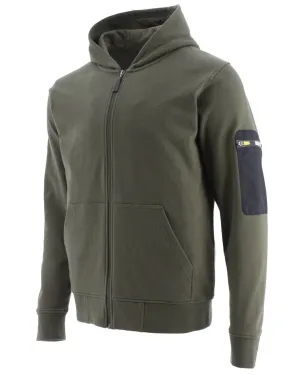 Caterpillar Loopback Full Zip Hoodie Sporty Design