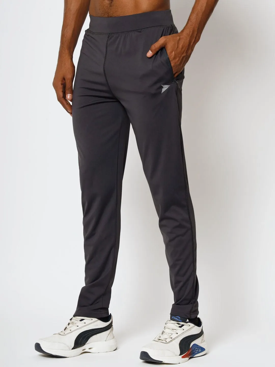 Extreme Stretch Slim Fit Track Pant - Grey Walk Friendly Durable Comfort