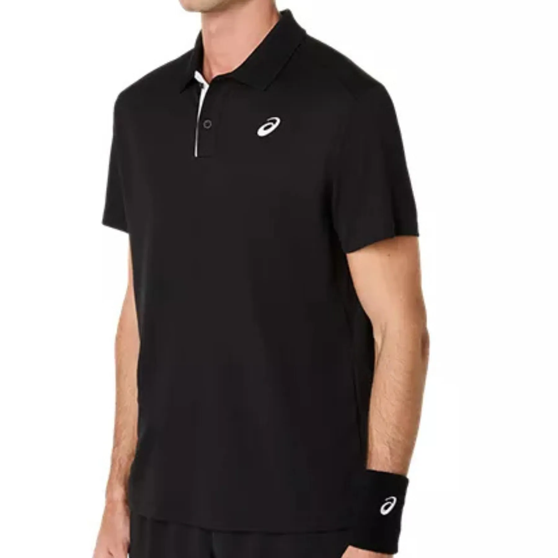 Athletic Comfort Light Design Asics Court Mens Tennis Polo - Performance Black