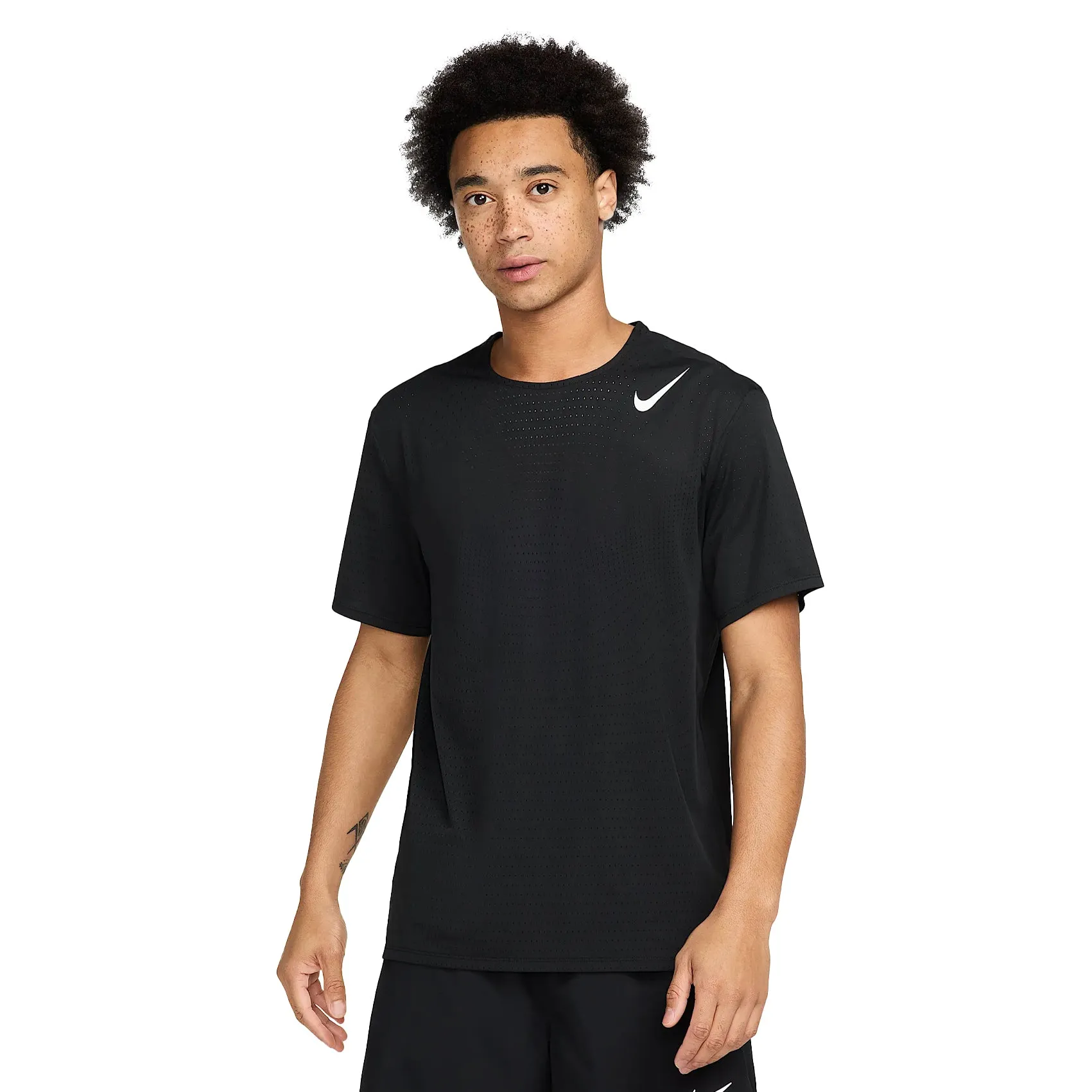 Mens Nike AeroSwift Dri-FIT ADV Short Sleeve Running Top Organic Cotton Construction