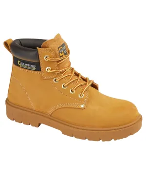 Grafters 6 Eye Safety Boots Reinforced Heel Cup