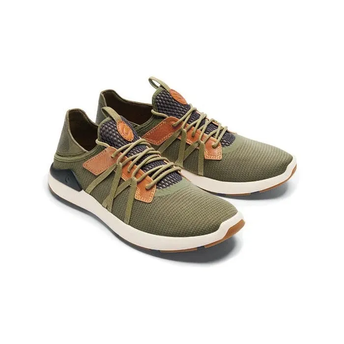 Mens Olukai Mio Li in Hunter/Lava Rock Comfort Platform