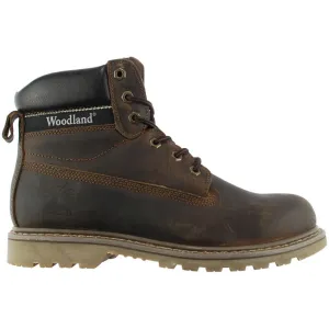 Yoga Base Leather Woodland 6 Eyelet Utility Boot