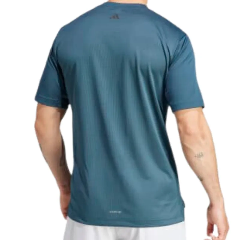 Quick Comfort Design Adidas Hiit Graphic Slogan Men Training Tennis T-Shirt - Arctic Night