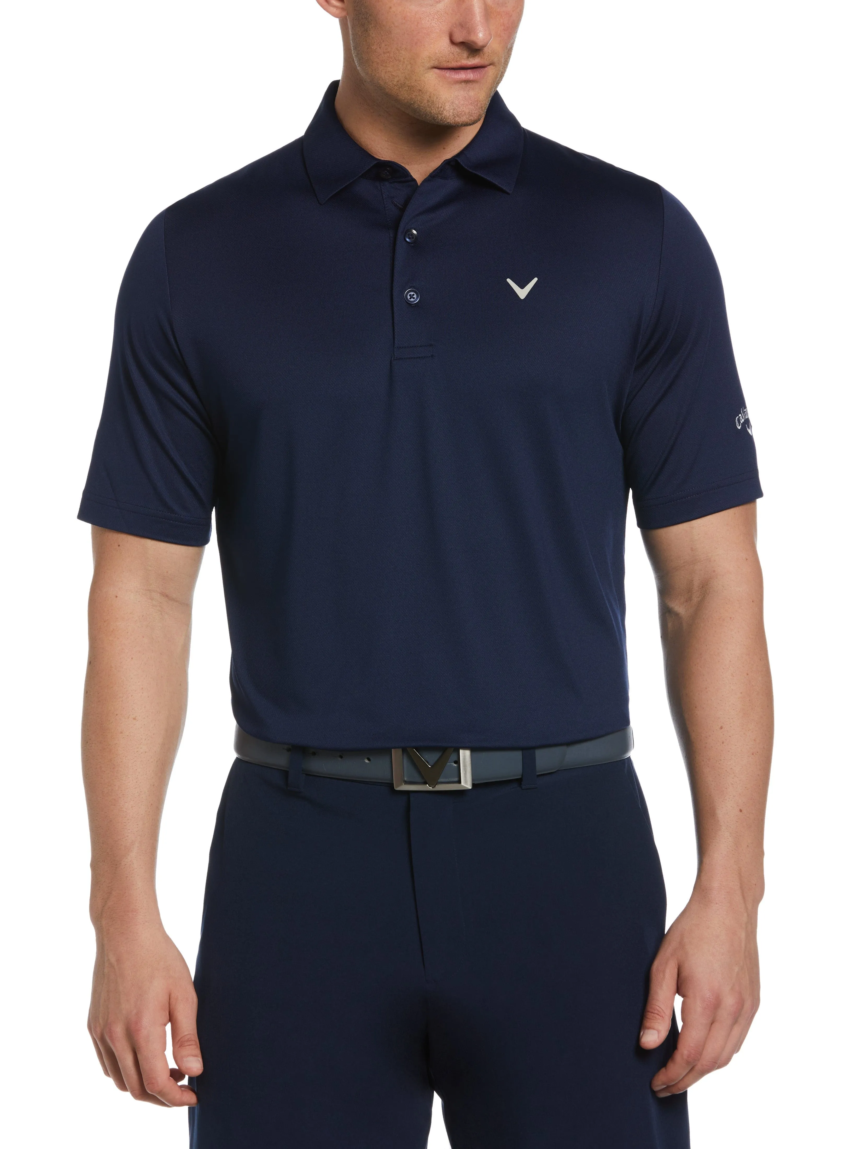 Professional Style Golf Apparel Mens Swing Tech? Solid Polo