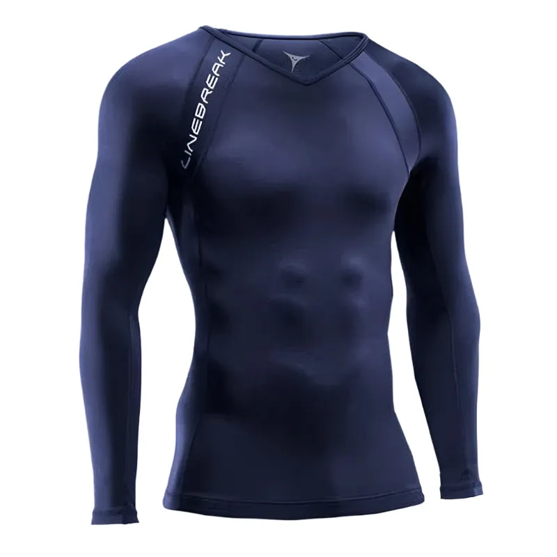 Linebreak Mens Longsleeve Compression Top Fashion Top