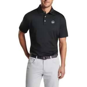 Peter Millar Performance Stretch Jersey Golf Shirt - Black Soft Cotton