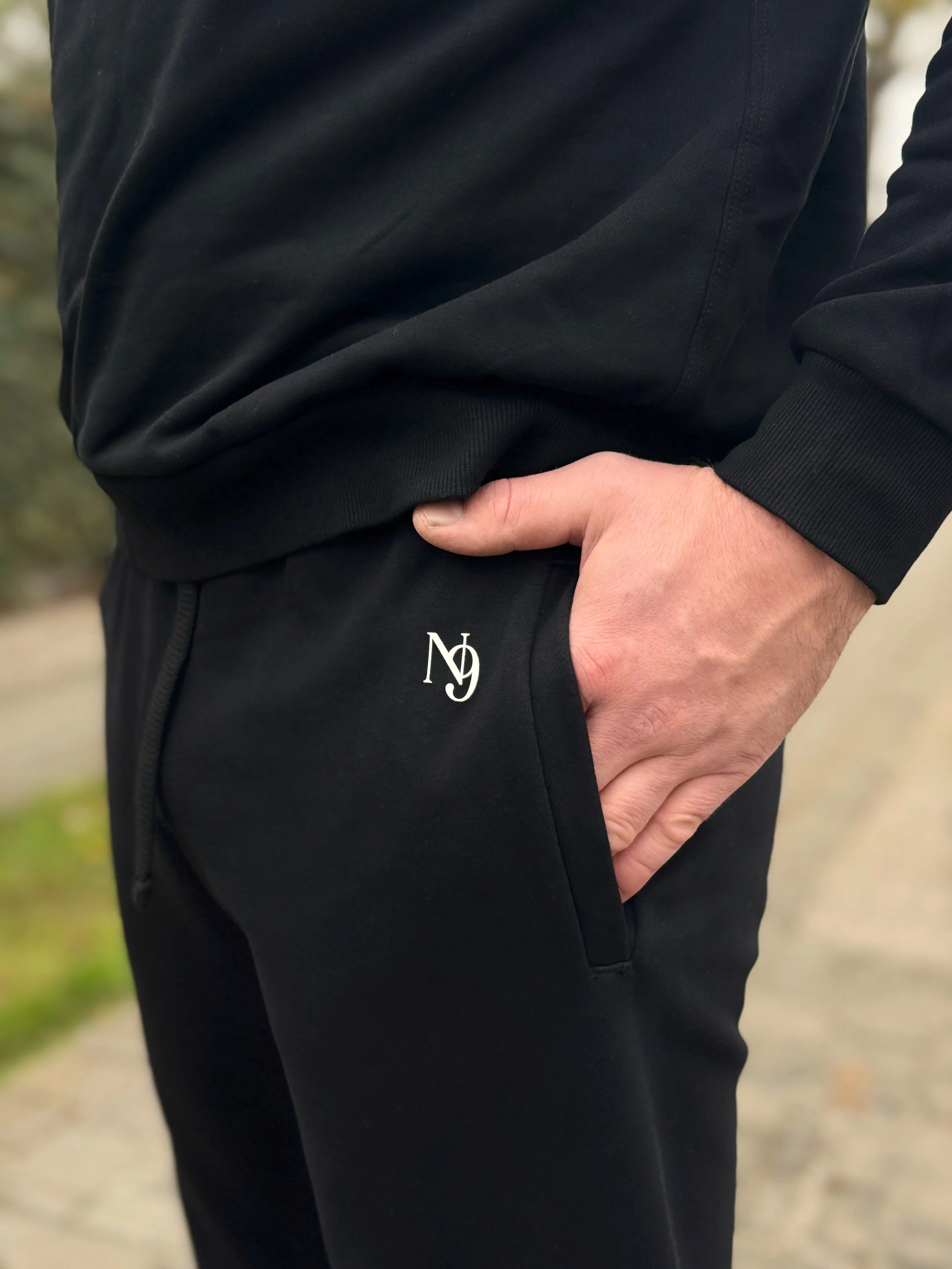 Ripstop Texture Mr. Rafal Essential Joggers - Black