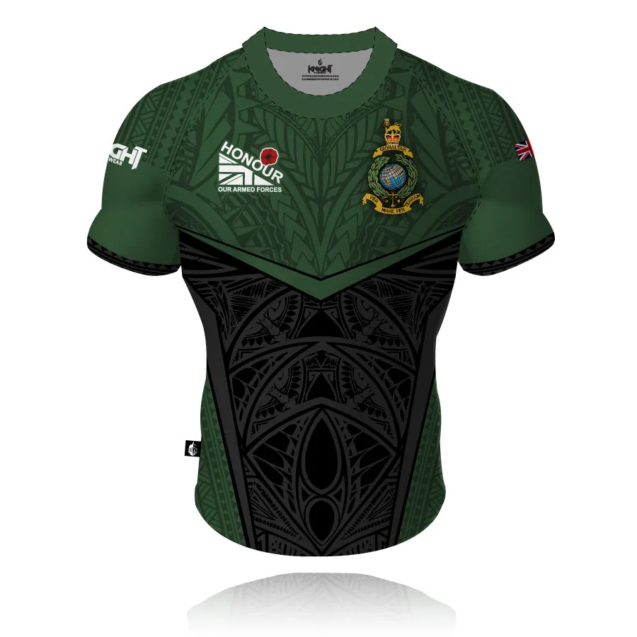 Honour Our Armed Forces - Royal Marines  Remembrance - Rugby/Training Shirt Cozy Stretch Fit Light and Breezy