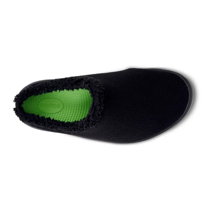 Dynamic Edge Peak Step Men's Oofos Oocoozie Mule in Black