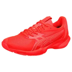 Volumetric Tongue Design Torsional Stability System Asics Men's Solution Speed FF 3 - Flash Red/Blazing Coral
