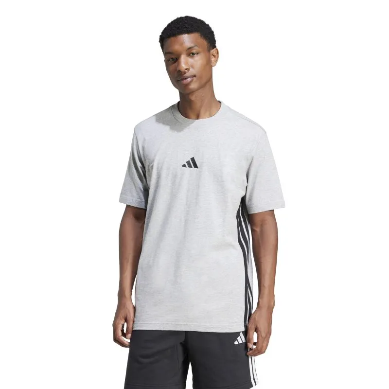 Adidas Mens Essentials 3-Stripes Single Jersey Tee Comfort Fit Design Relaxed and Comfy