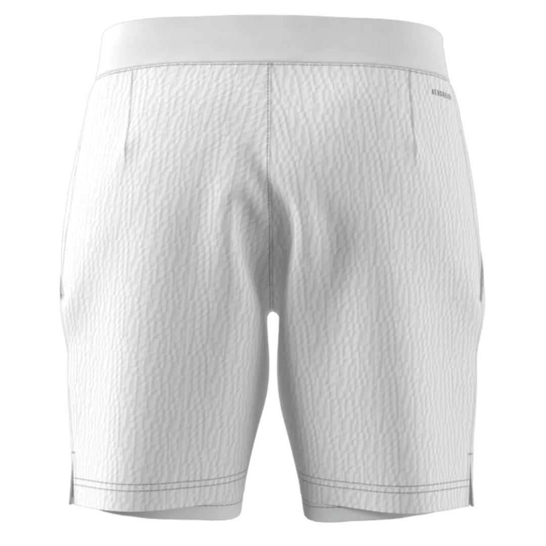 Adidas 2 in 1 Mens Tennis Short Pro - White Running Shorts Seamless Waistband